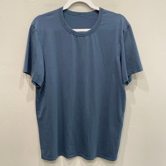 Lululemon Men’s Fundamental Short Sleeve Tee in Oil Grey/Blue - Picture 1 of 10